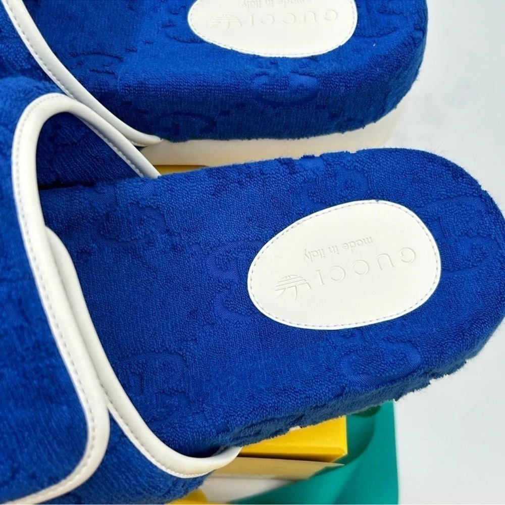 Men’s Gucci X Adidas slide sandal size 12 made in Italy - Picture 6 of 12